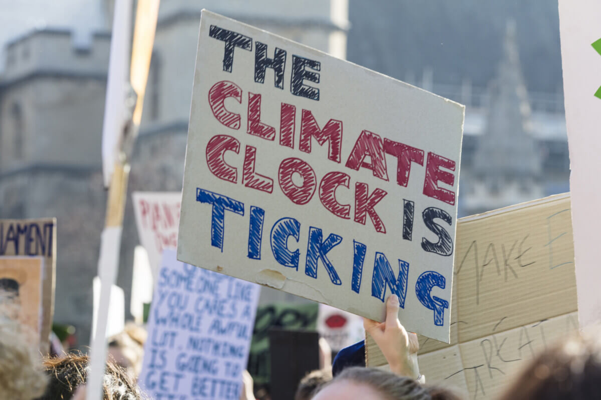 Climate change protest