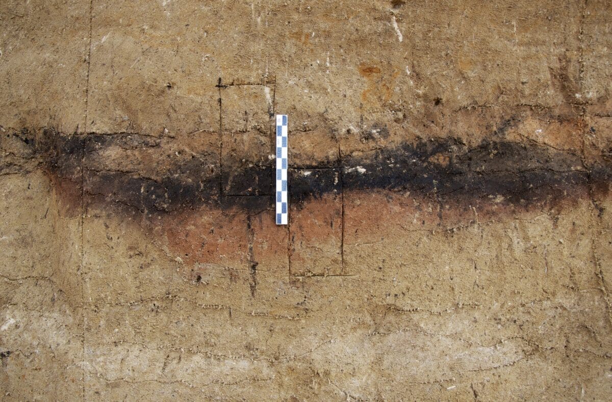Ancient fireplace section