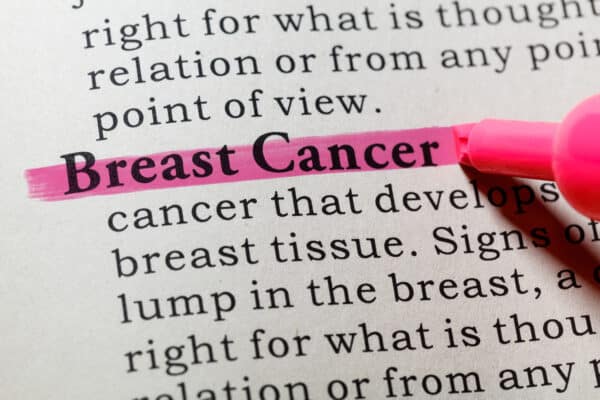 Definition of breast cancer in dictionary