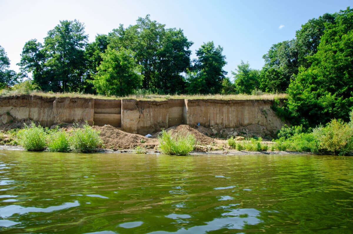 Excavation site Korman' 9 located at the shore of the Dnister river in Ukraine.