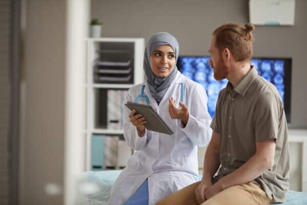 Patient visiting the doctor