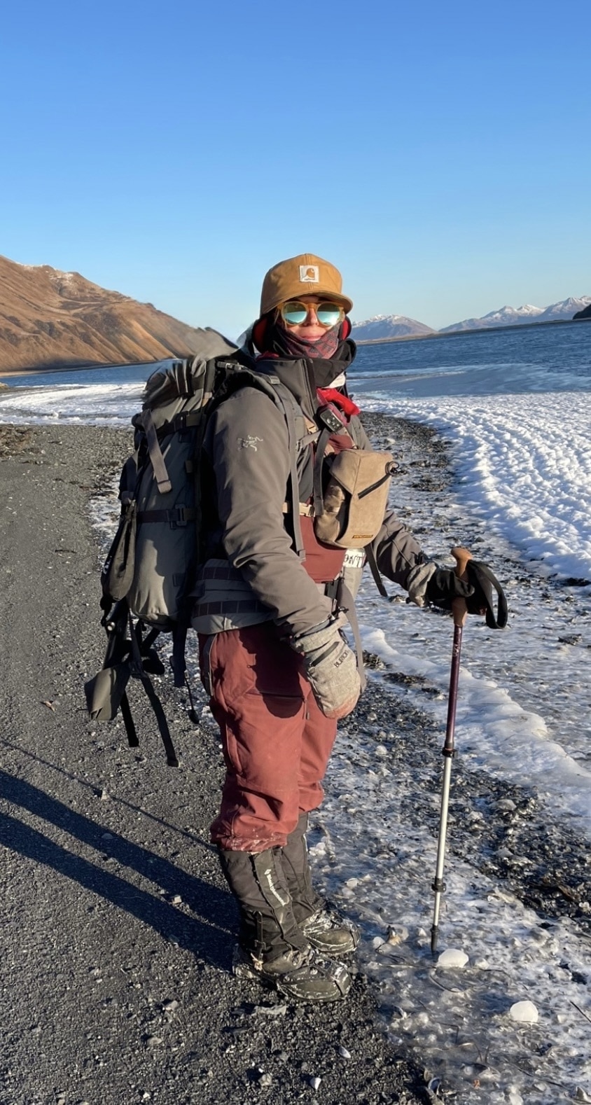 Female hunter in Alaska