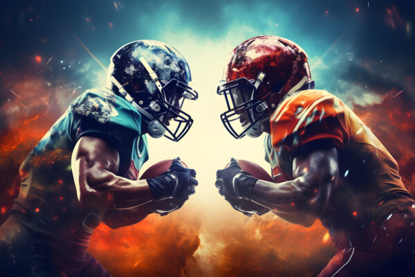 NFL players going head to head