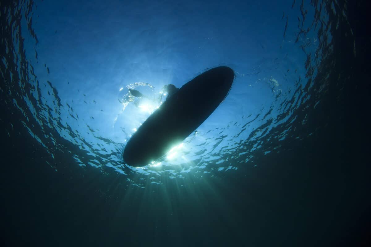 Surfboard silhouette