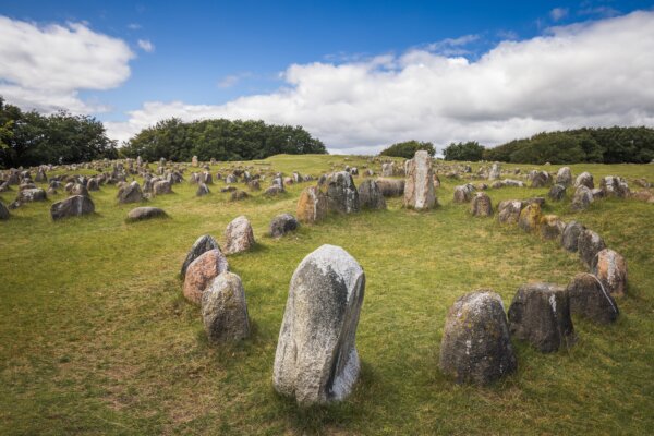 Viking Burial Site in Lindholm Hoje, Aalborg, Denmark
