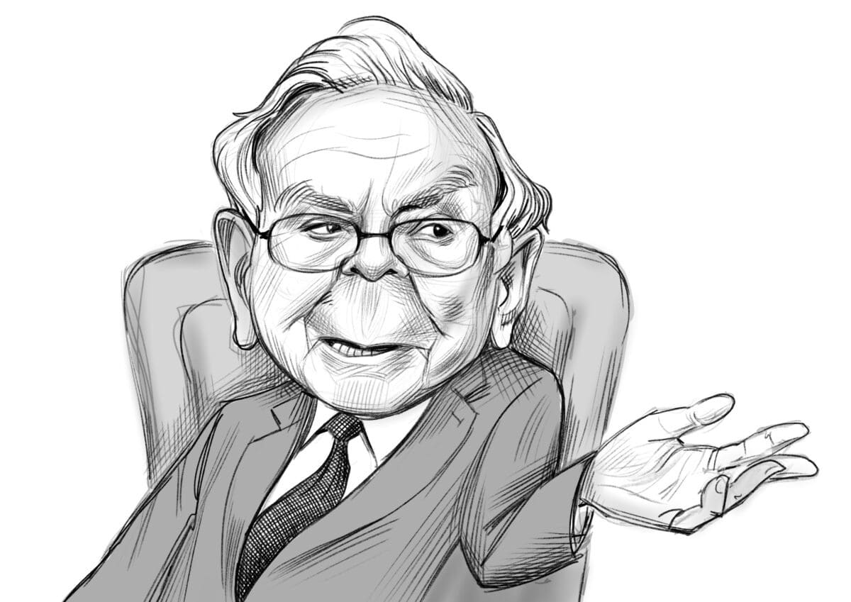 Warren Buffett caricature